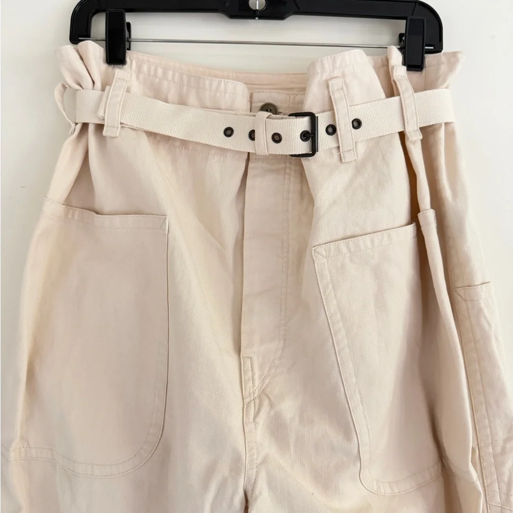 New! Isabel Marant Etoile Rinny high waist paper bag trousers pants 41268
